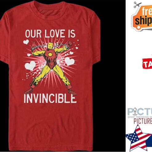 Iron Man Our Love Is Invincible Valentine's day shirt