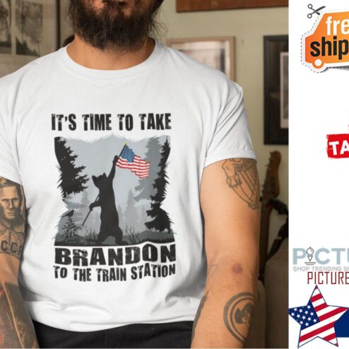 It’s Time To Take Brandon To The Train Station American Flag Shirt