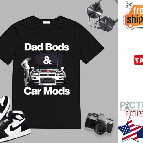 JDM Dad Bods Car Mods GTR R34 Car Father’s Day shirt