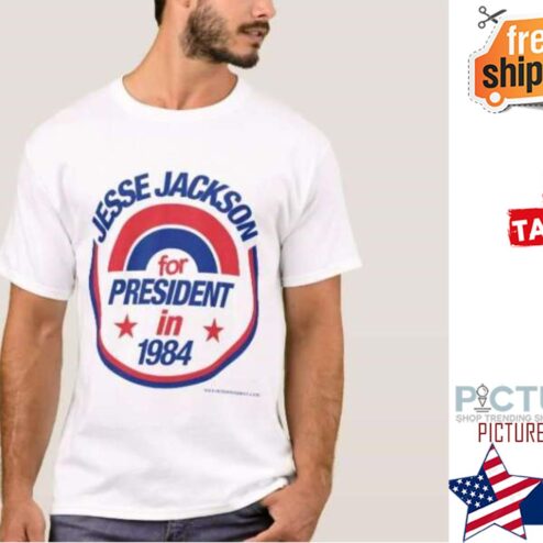 Jesse Jackson for president in 1984 shirt