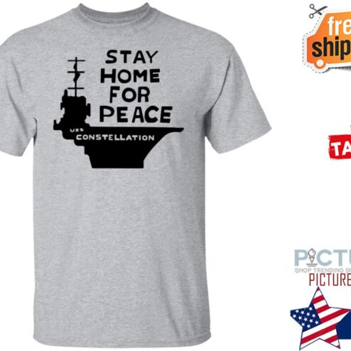 Joan Baez Stay Home For Peace Uss Constellation Shirt