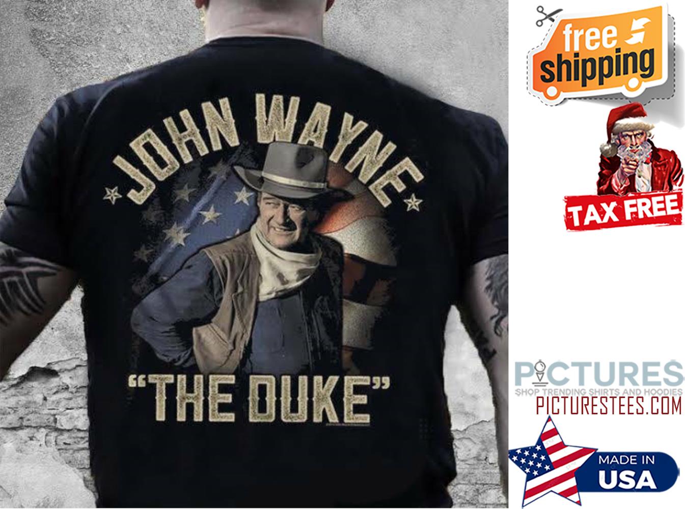 John Waune the Duke american flag shirt