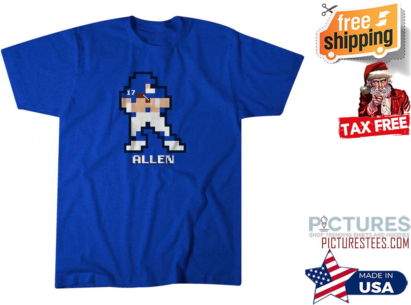 Josh Allen retro 8-bit shirt