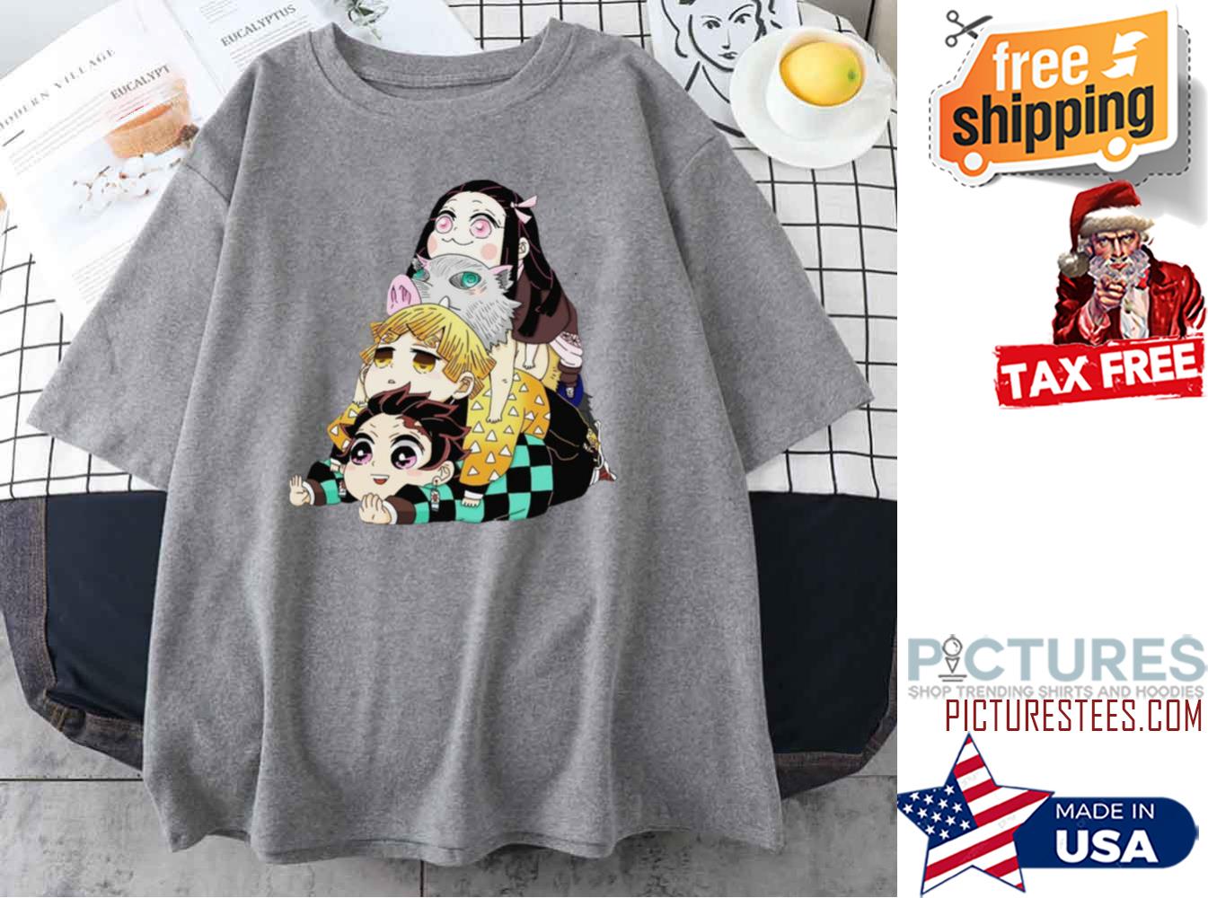 Kimetsu No Yaiba Tanjiro Tanjiroutengen Uzuidemon Slayer Anime Inosuke Hashibira Yaibanezuko shirt