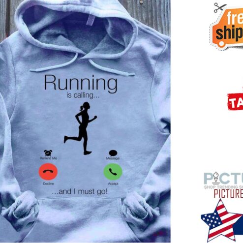 Lady running is calling and I must go hoodie