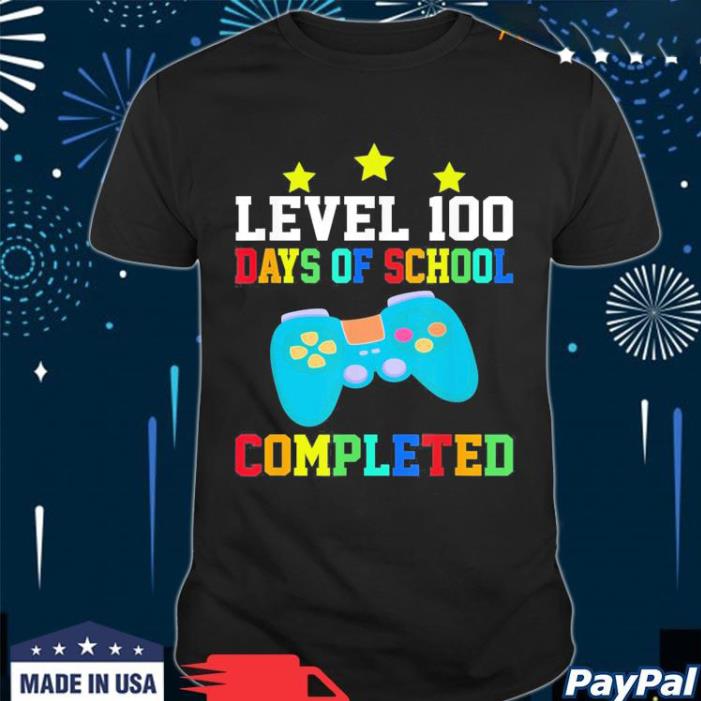 Level 100th days of school completed shirt