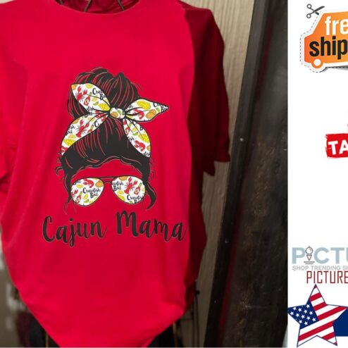 Messy bun cajun Mama shirt