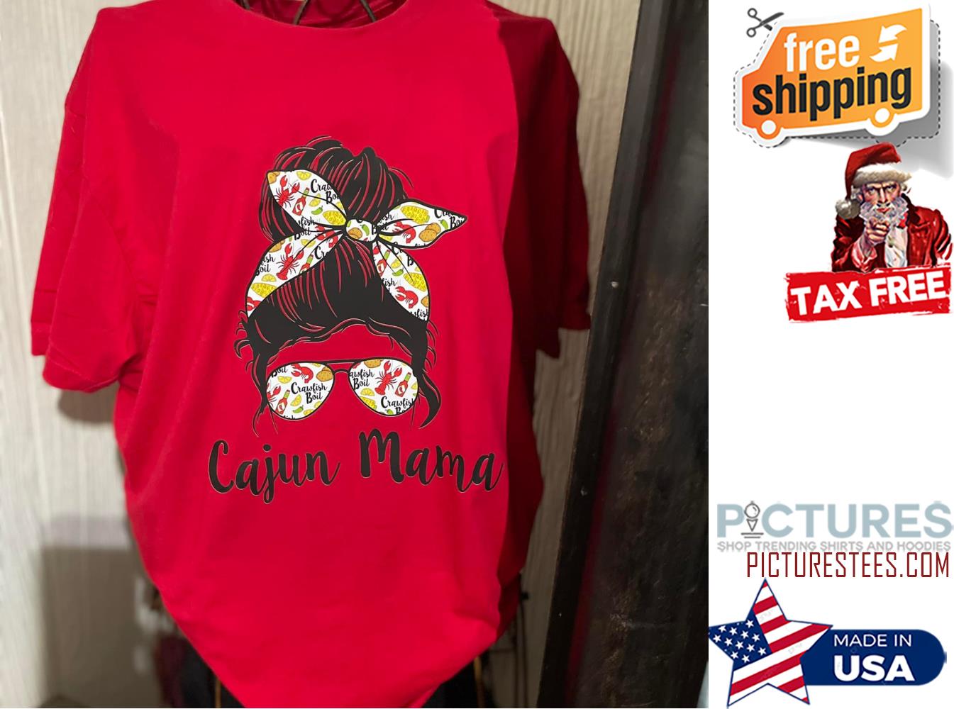 Messy bun cajun Mama shirt