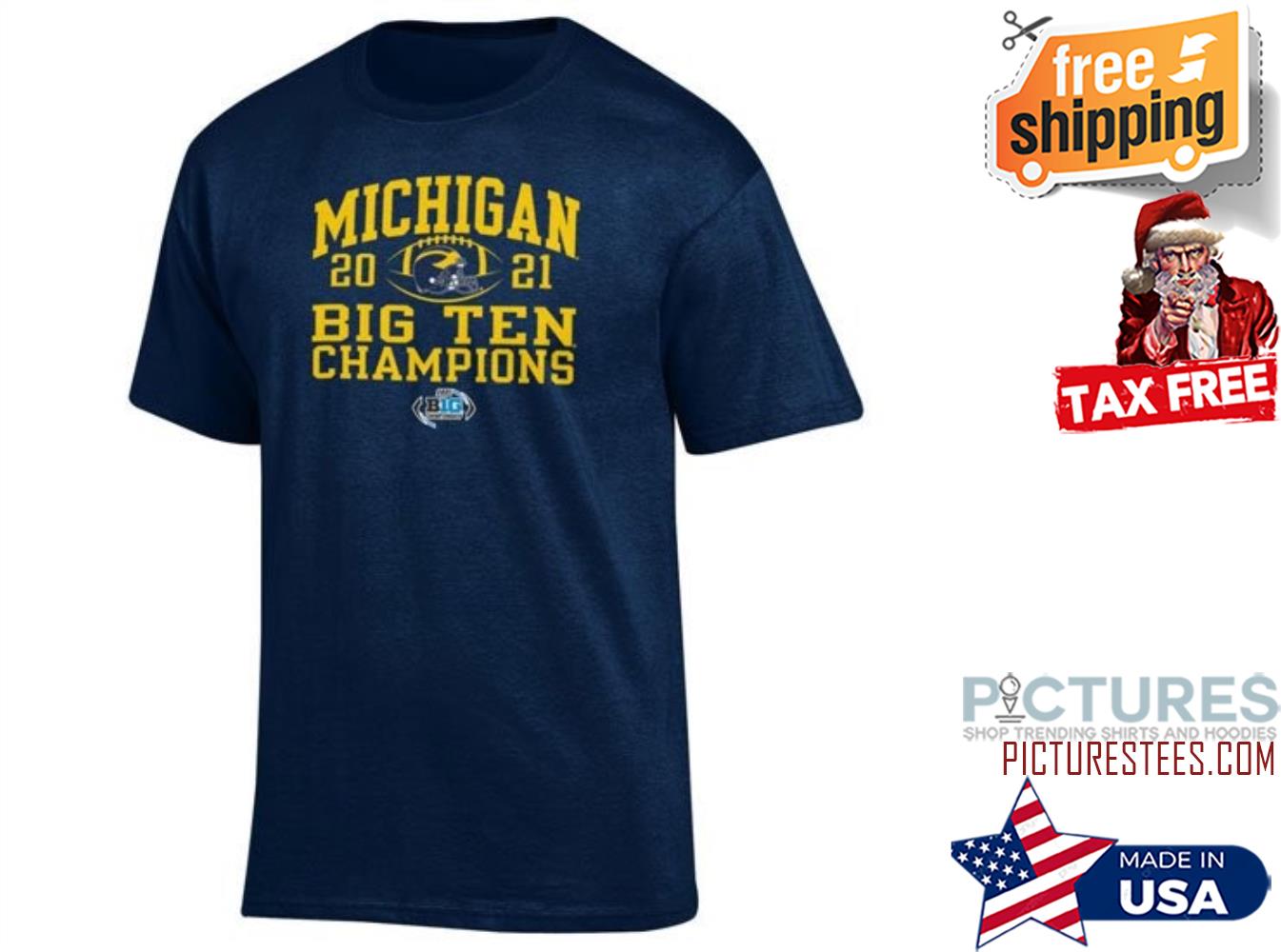 Michigan 2021 Big ten champions shirt