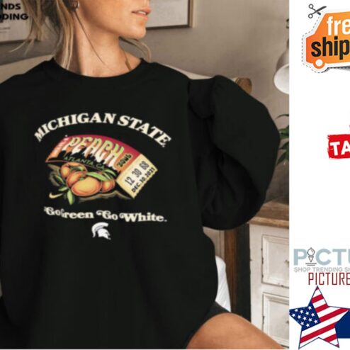 Michigan State Spartan Peach Bowl Shirt