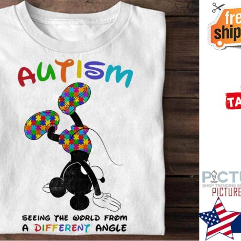 Mickey autism seeing the world from a different angle shirt