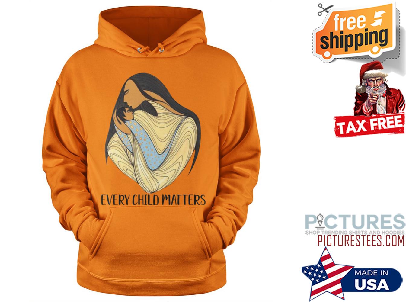 FREE shipping Mother and son native every child matters hoodie