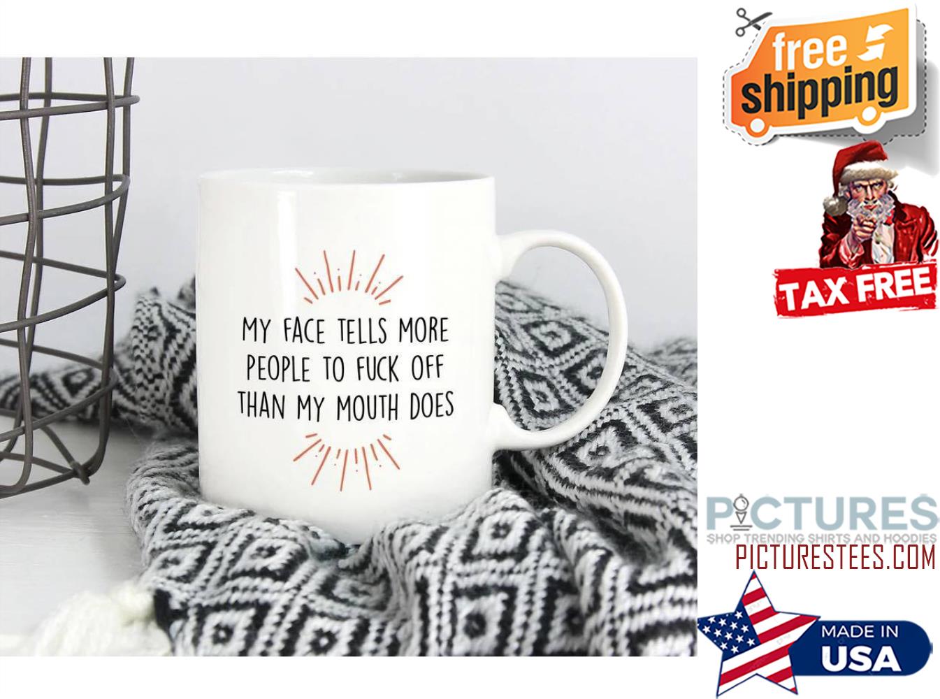 My face tells more people to fuck off than my mouth does mug