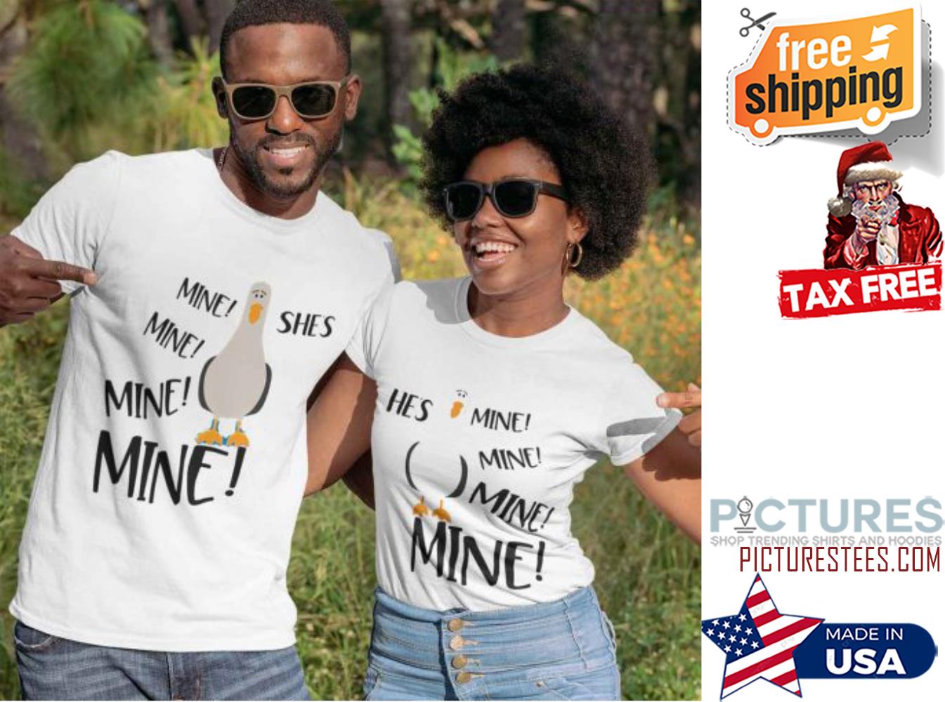Nemo Mine Bird He Is Mine She Is Mine Honeymoon Valentine's day shirt