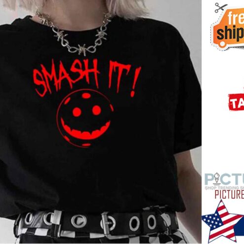 Pickleball Smash It Red shirt
