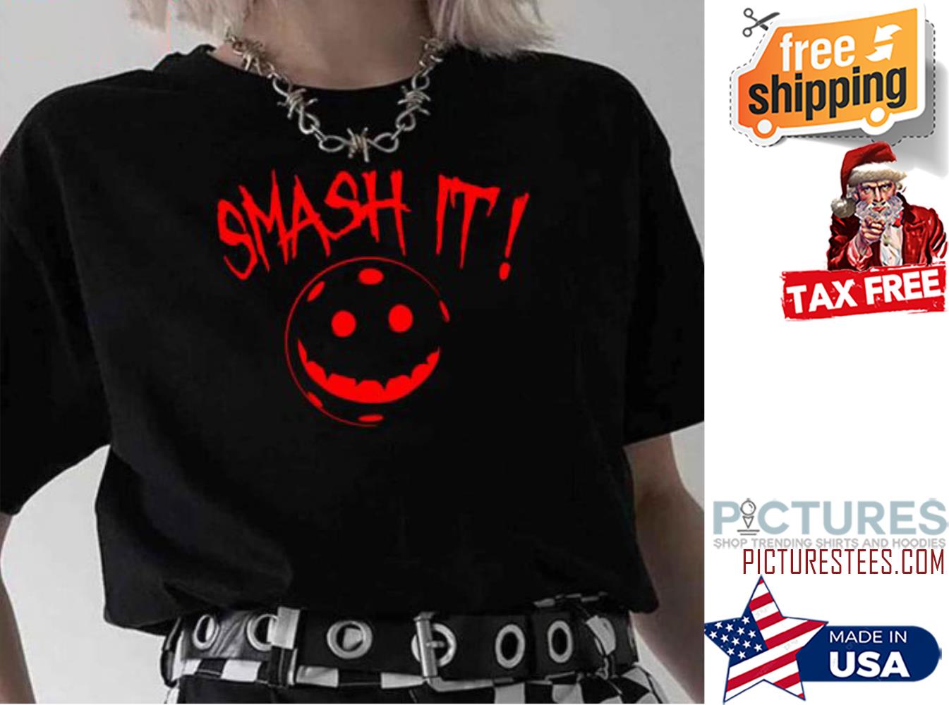 Pickleball Smash It Red shirt