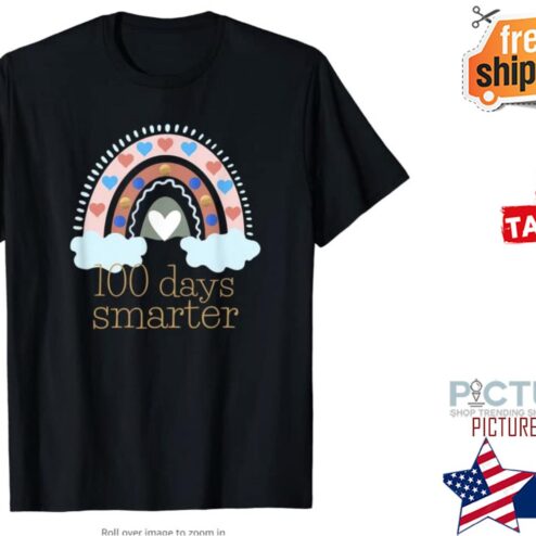 Rainbow 100 days smarter shirt