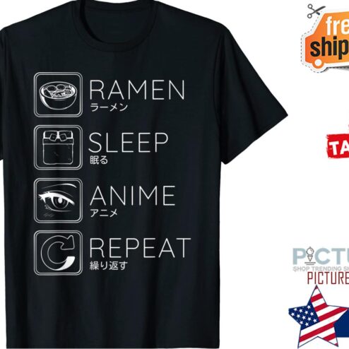 Ramen Sleep Anime Repeat shirt