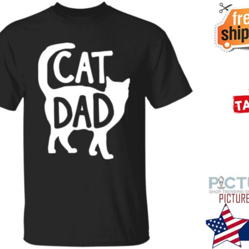 Red In Pa 3 Cat Dad Fathers Day shirt