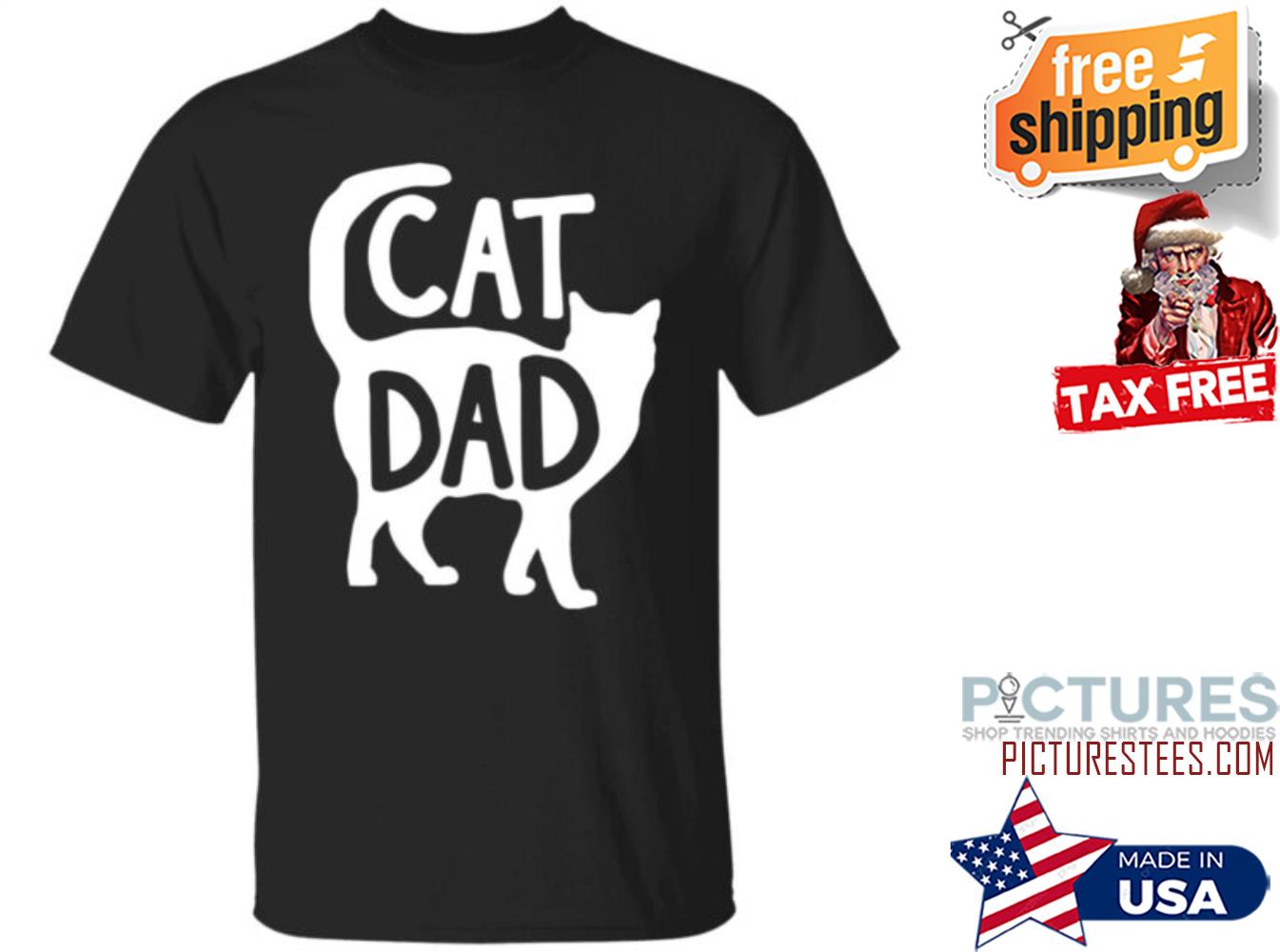 Red In Pa 3 Cat Dad Fathers Day shirt