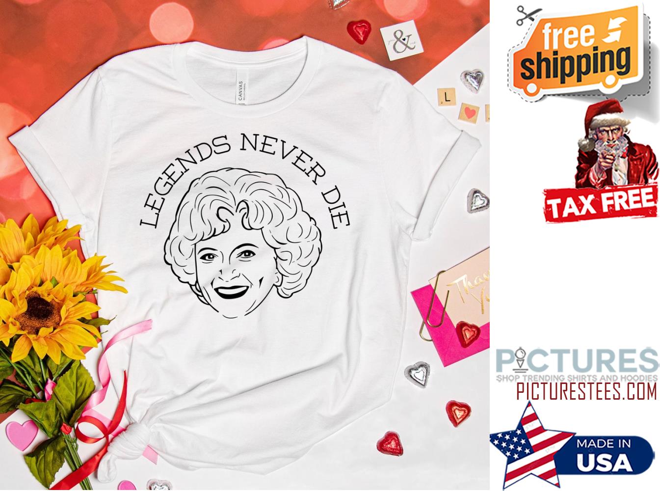 RIP Betty White Legends Never Die Shirt
