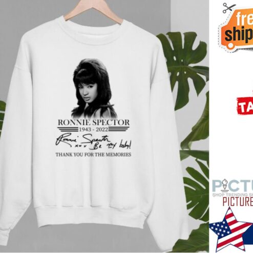 RIP Ronnie Spector 1943-2022 thank you for the memories signature shirt
