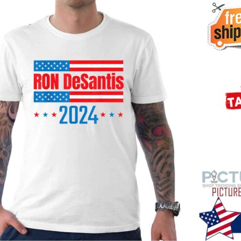 Ron Desantis 2024 American Flag shirt