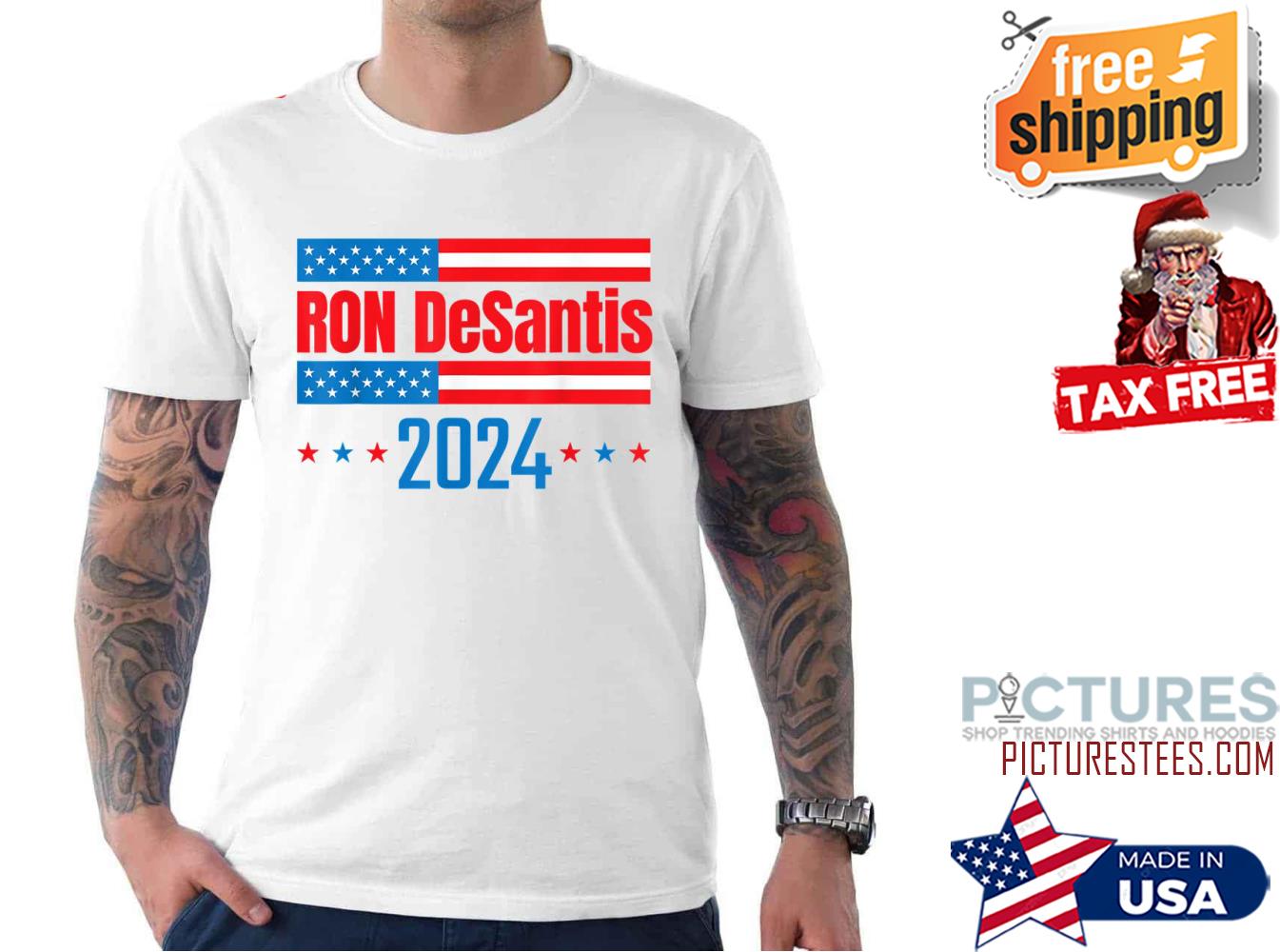 Ron Desantis 2024 American Flag shirt