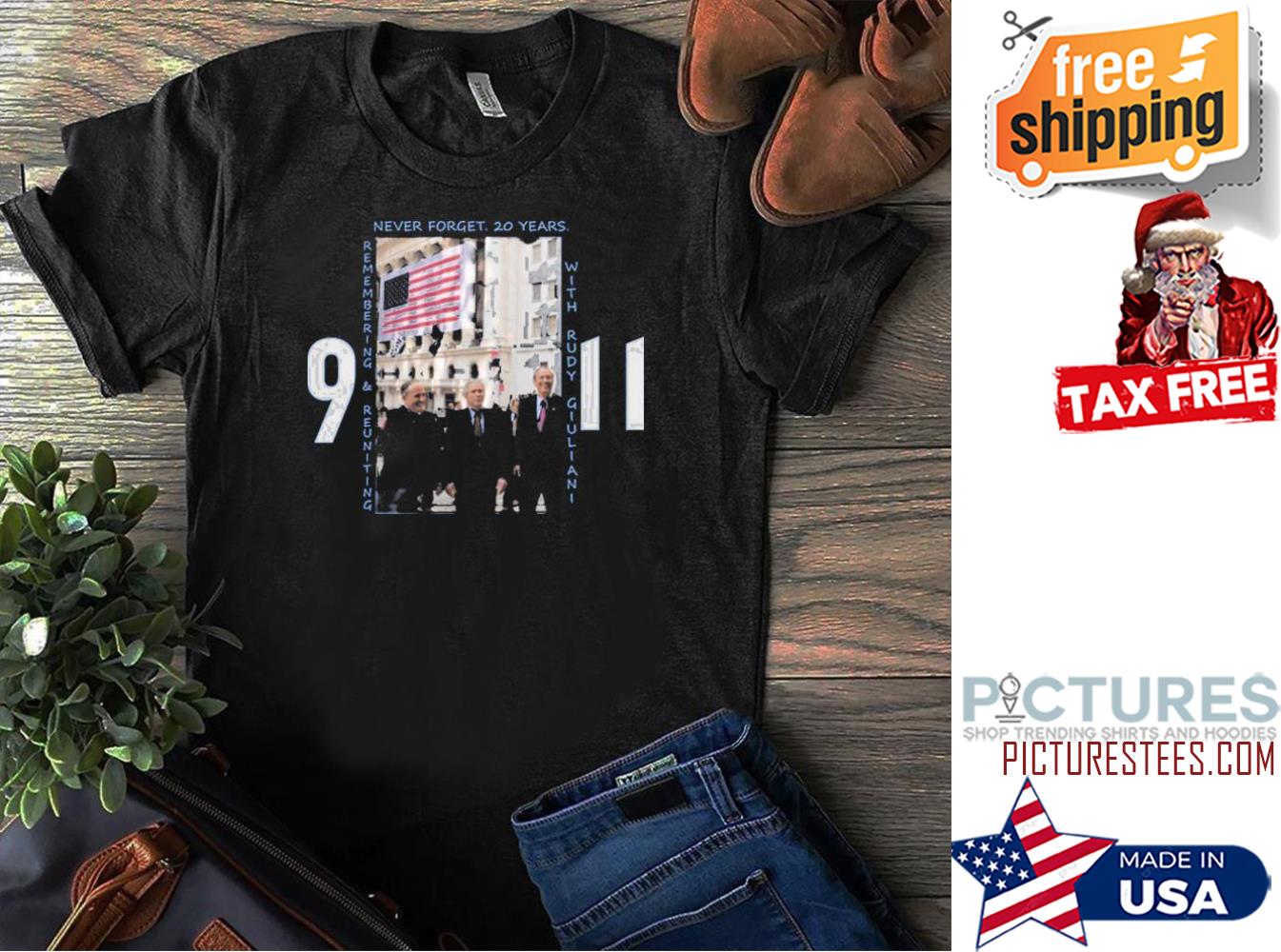 Rudy Giuliani never forget 20 years 911 shirt