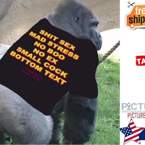 Shit sex mad stress no boo no ex small cock bottom text shirt
