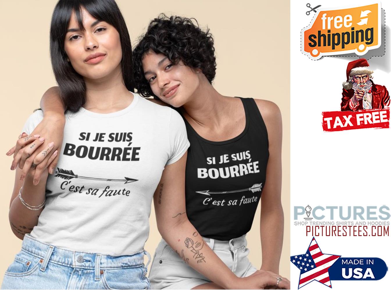 Si Je Suis Bourree C'est sa faute shirt