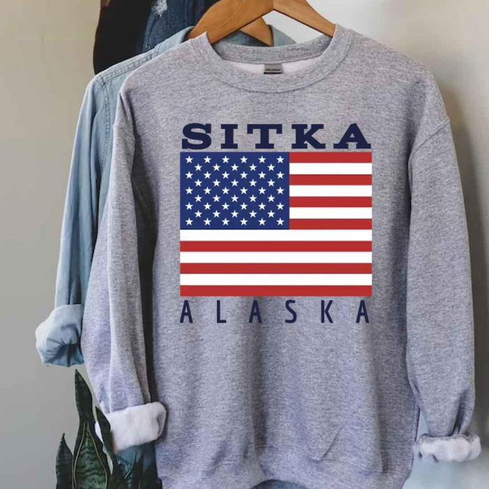 Sitka Alaska Usa Flag shirt