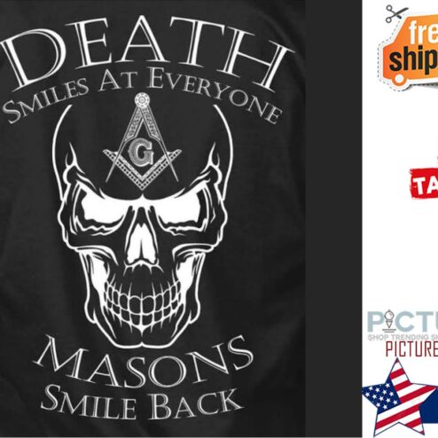 Skull Death smiles at everyone masons smile back shirt