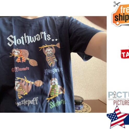 Slothwarts Gryffindor Slytherin Ravenclaw Hufflepuff shirt