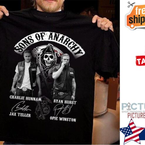 Sons of anarchy characters signatures shirt