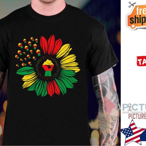 Sunflower Black Month History Afrian shirt