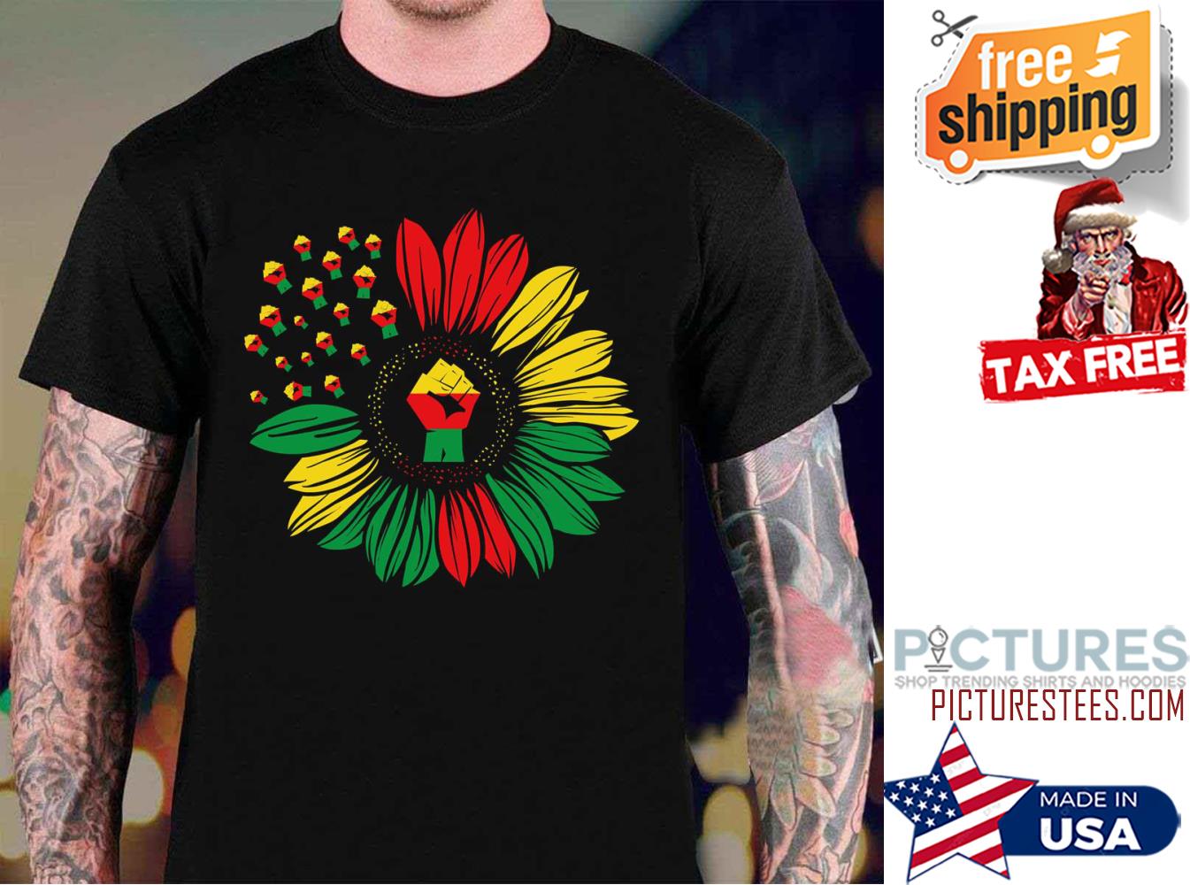 Sunflower Black Month History Afrian shirt