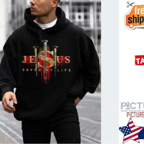 Superman Jesus saved my life hoodie