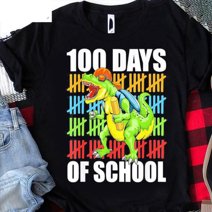 T-rex 100th days of school shirt