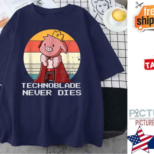 Technoblade never dies sunset vintage shirt