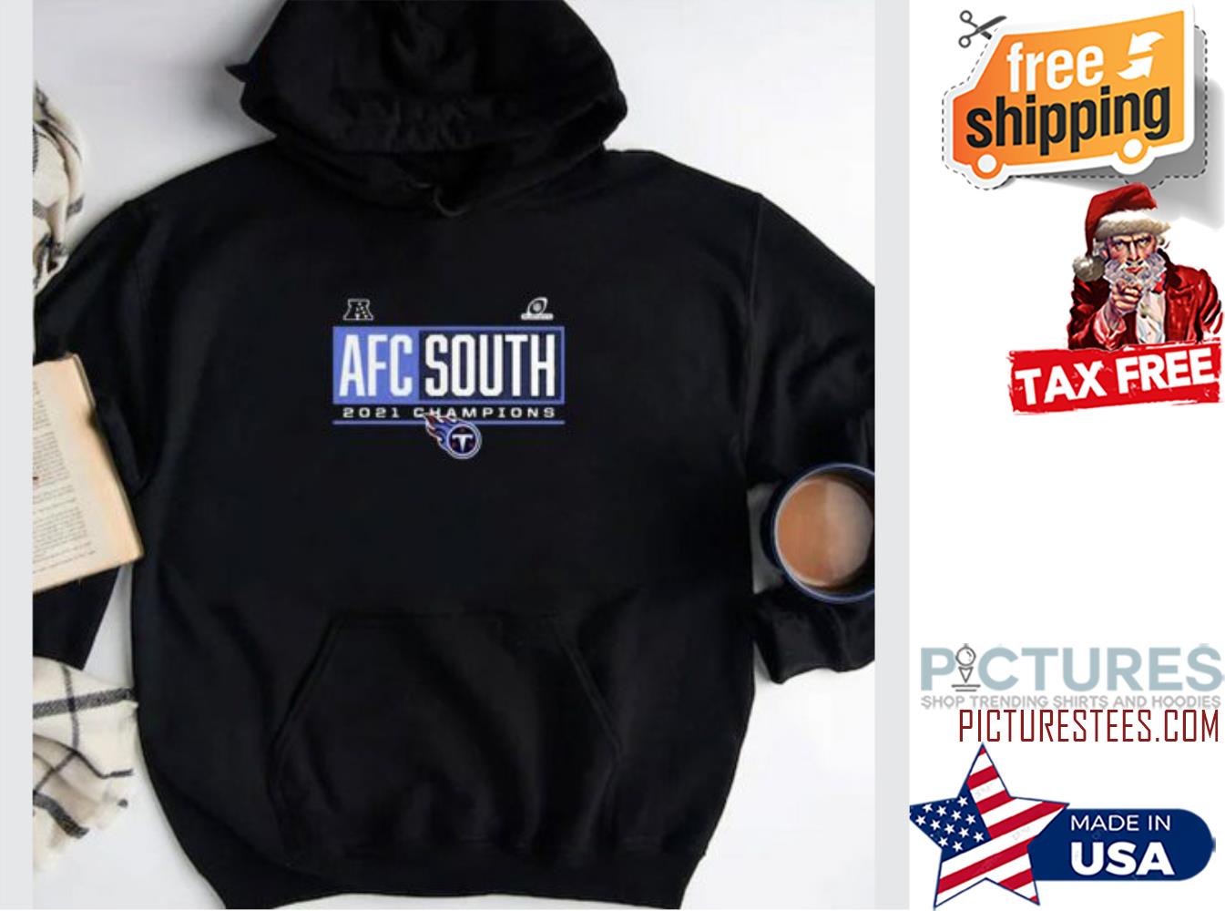 Tennessee Titans Fanatics Branded Navy 2021 Afc South Division Champions hoodie