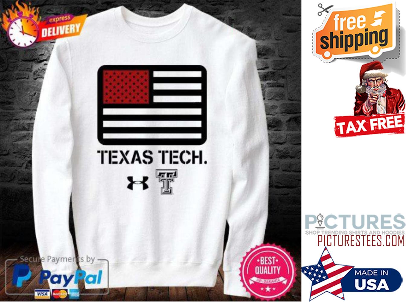 Texas Tech America Flag shirt