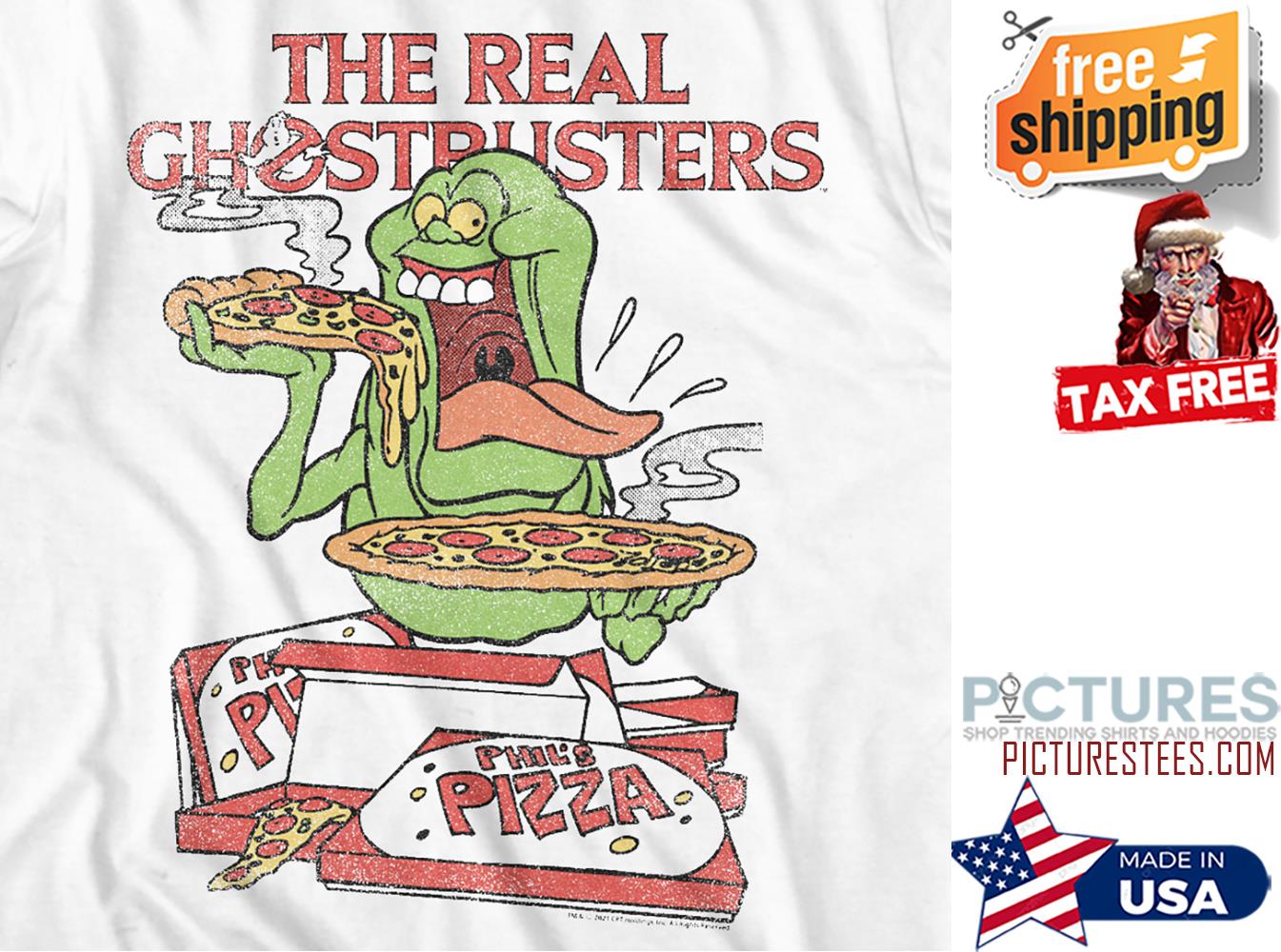 The real ghostrusters pizza shirt