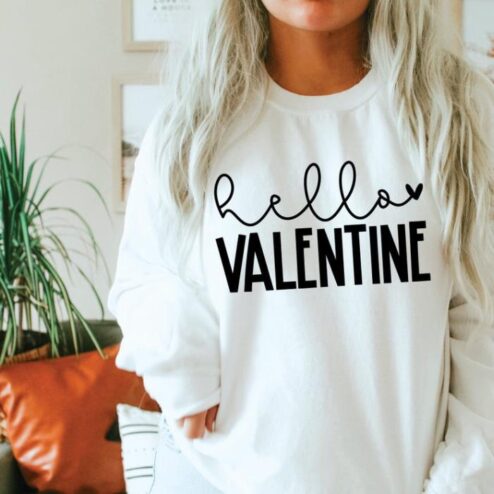 Hello Valentine gift shirt