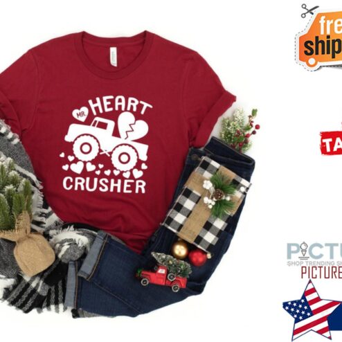 Truck Mr. Heart Crusher Valentine's day shirt