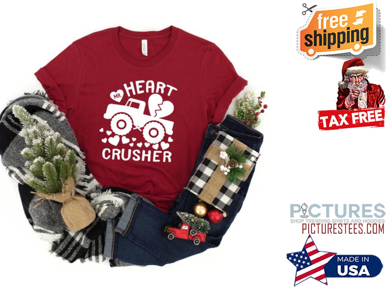 Truck Mr. Heart Crusher Valentine's day shirt