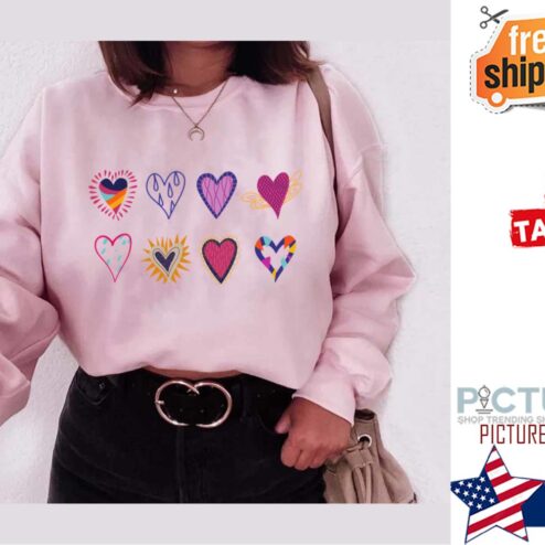 Valentines Day For Teachers Love Hearts shirt