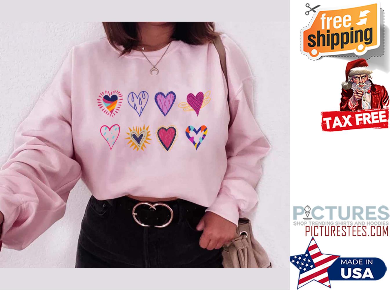 Valentines Day For Teachers Love Hearts shirt