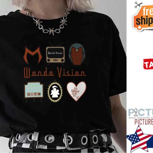 Wanda Vision Tv Show Valentine Disney Marvel shirt