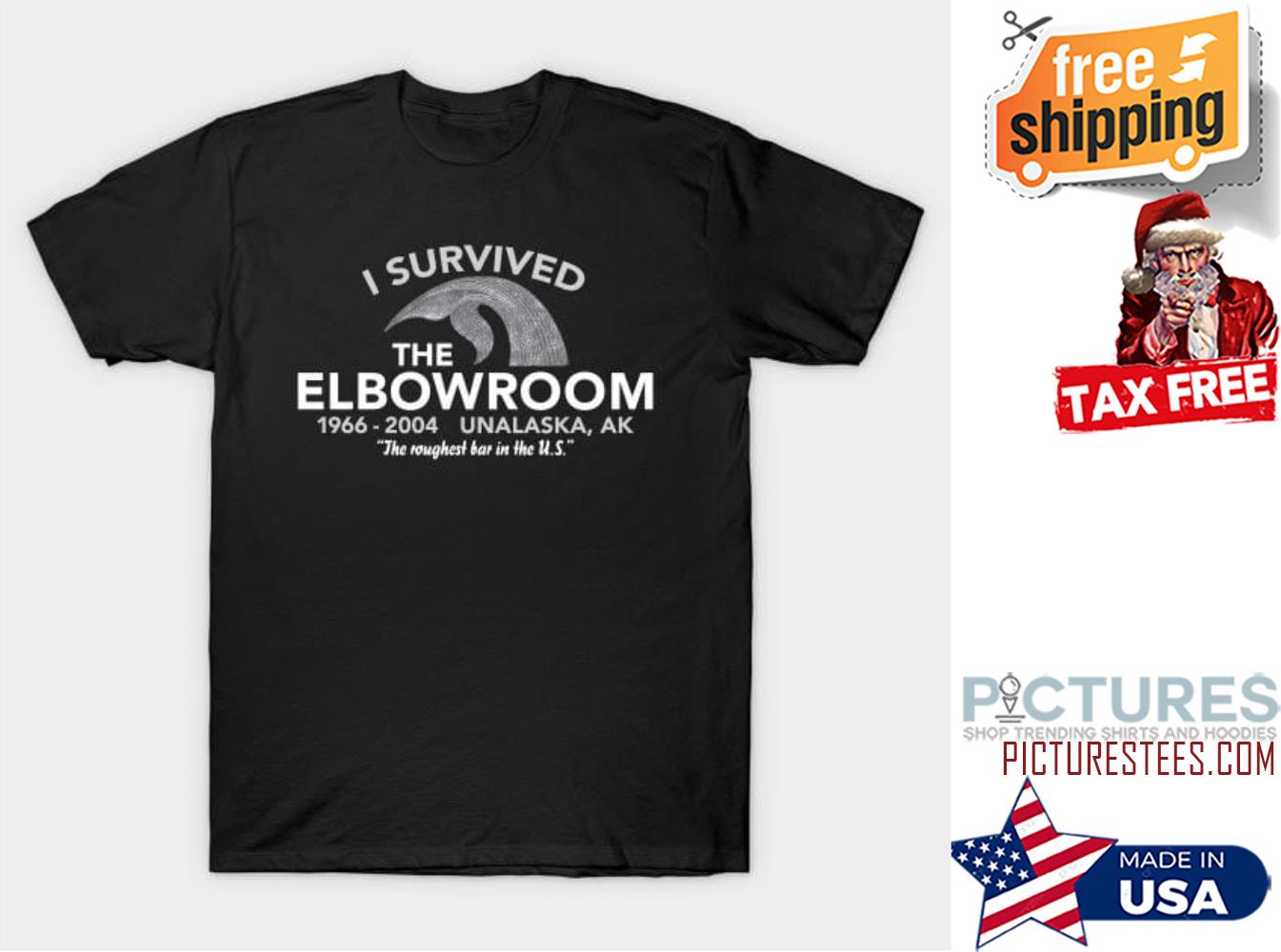 Whale I survived the elbowroom 1966-2004 Unalaska AK shirt